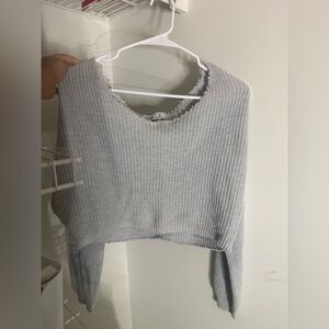 Hollister Off Shoulder Cropped Sweater